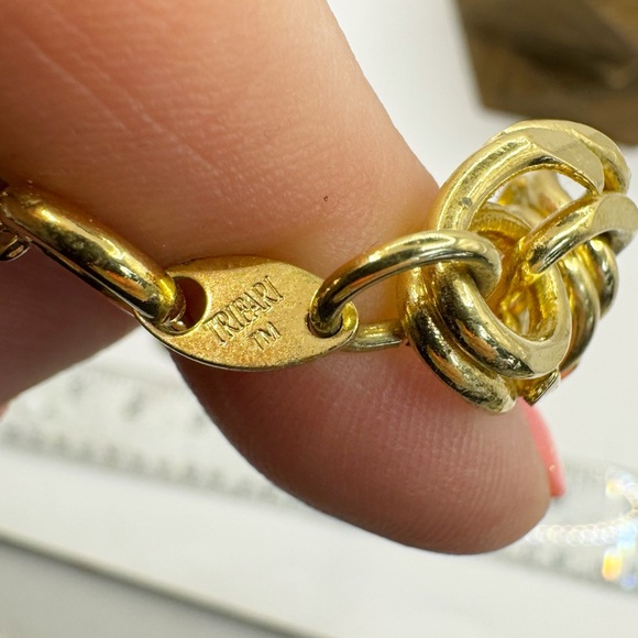 Trifari vintage gold tone chunky mob wife chain necklace - Picture 11 of 11